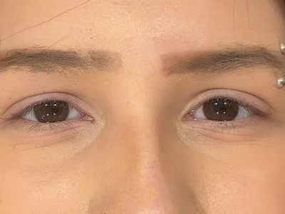 Before: natural lashes